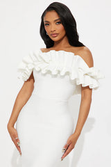 Statements Like This Midi Dress - White