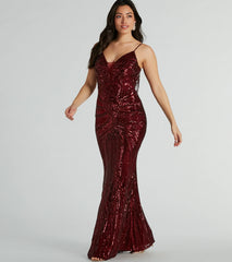 Pauline Formal Sequin Draped Bead Bodycon Dress