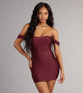 Sweetheart Crush Off-The-Shoulder Mini Dress