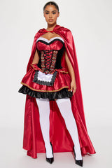 Sweet Little Red 2 Piece Costume Set - Red/Black