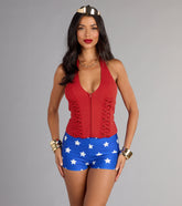 Hot Streak Lace Up Corset Top