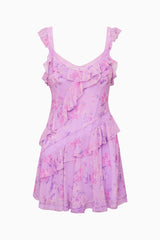 Serima Fragrance Print Mini Dress