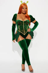 Sexy Ogre Princess 5 Piece Costume Set - Green