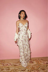 Rialto Floral Silk Maxi Dress