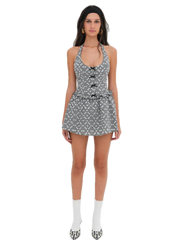 Janice Halter Mini Dress