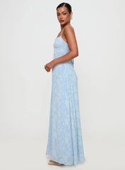 South Of France Maxi Dress Blue