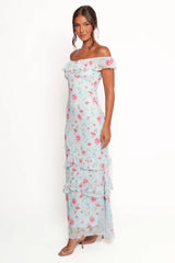 Irelynn Maxi Dress - Blue Floral