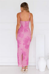 Amber Splendour Mesh Maxi Dress Purple