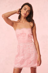 Vailia Organza Eyelet Mini Dress