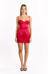 Trouble Wine Mini Dress