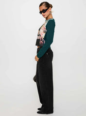 Anelli Low Rise Straight Leg Jeans Washed Black