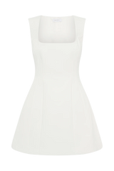 Lysandre Crepe Mini Dress - Ivory