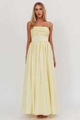 Love Songs Back Bow Maxi Dress Butter