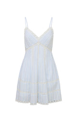 Docila Cotton Striped Dress - VINTAGE VOYAGE