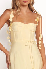 Della Midi Dress - Yellow