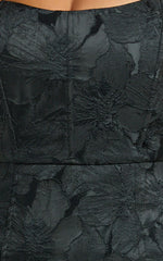 Brailey Mini Dress Strapless Dress in Black Jacquard