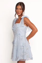 Evangeline Mini Dress - Blue