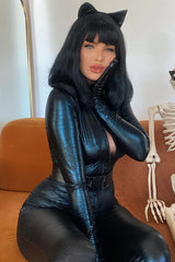 Cat Fight 5 Piece Costume Set - Black