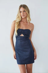 Kynlee Twist Front Mini Dress