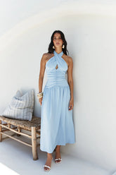 Mocha Moments Maxi Dress Blue
