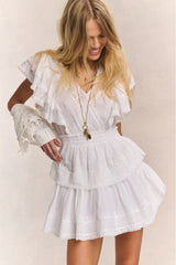 Gwen Mini Dress - WHITE