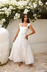 Party Favour Maxi Dress White