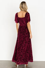 Everley Velvet Maxi Dress | Mulberry