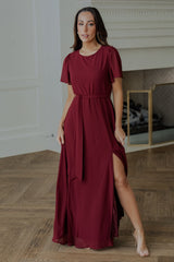 Naomi Short Sleeve Maxi Dress | Mulberry
