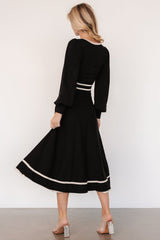 Winslet Knit Dress | Black + Cream
