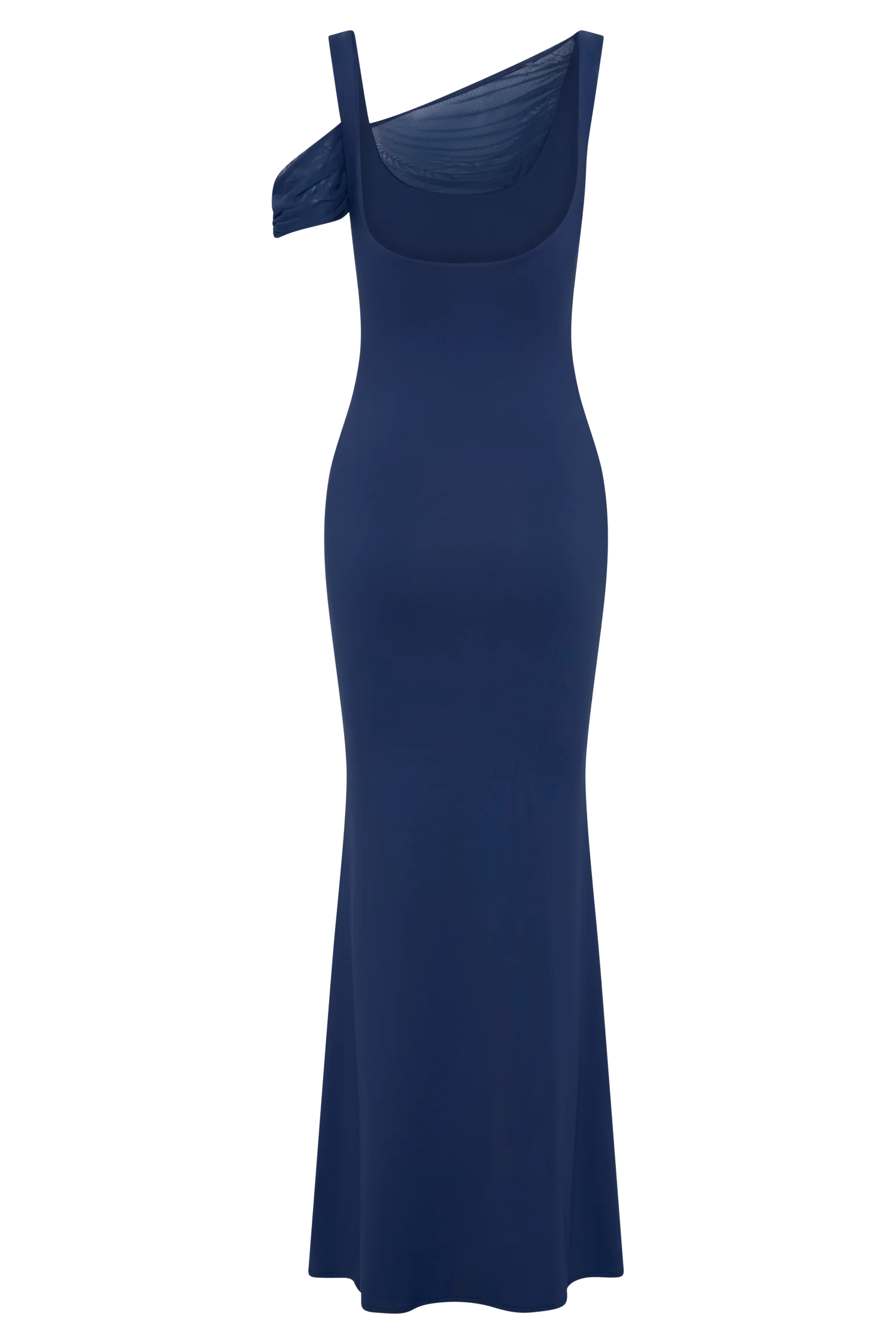 Janette Recycled Nylon And Mesh Sleeveless Maxi Dress - Navy
