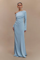 Avery Long Sleeve Maxi Dress - Cornflower Blue