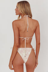 Janina String Tie Bikini Bottom Paisley Floral