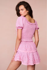 Ruffle Mini Cotton Bow Skirt