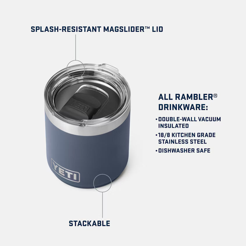 YETI Rambler 10 oz Stackable Lowball Wild Vine Red