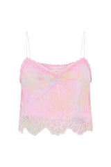 Ferni Tie-Dye Lace Cami Top
