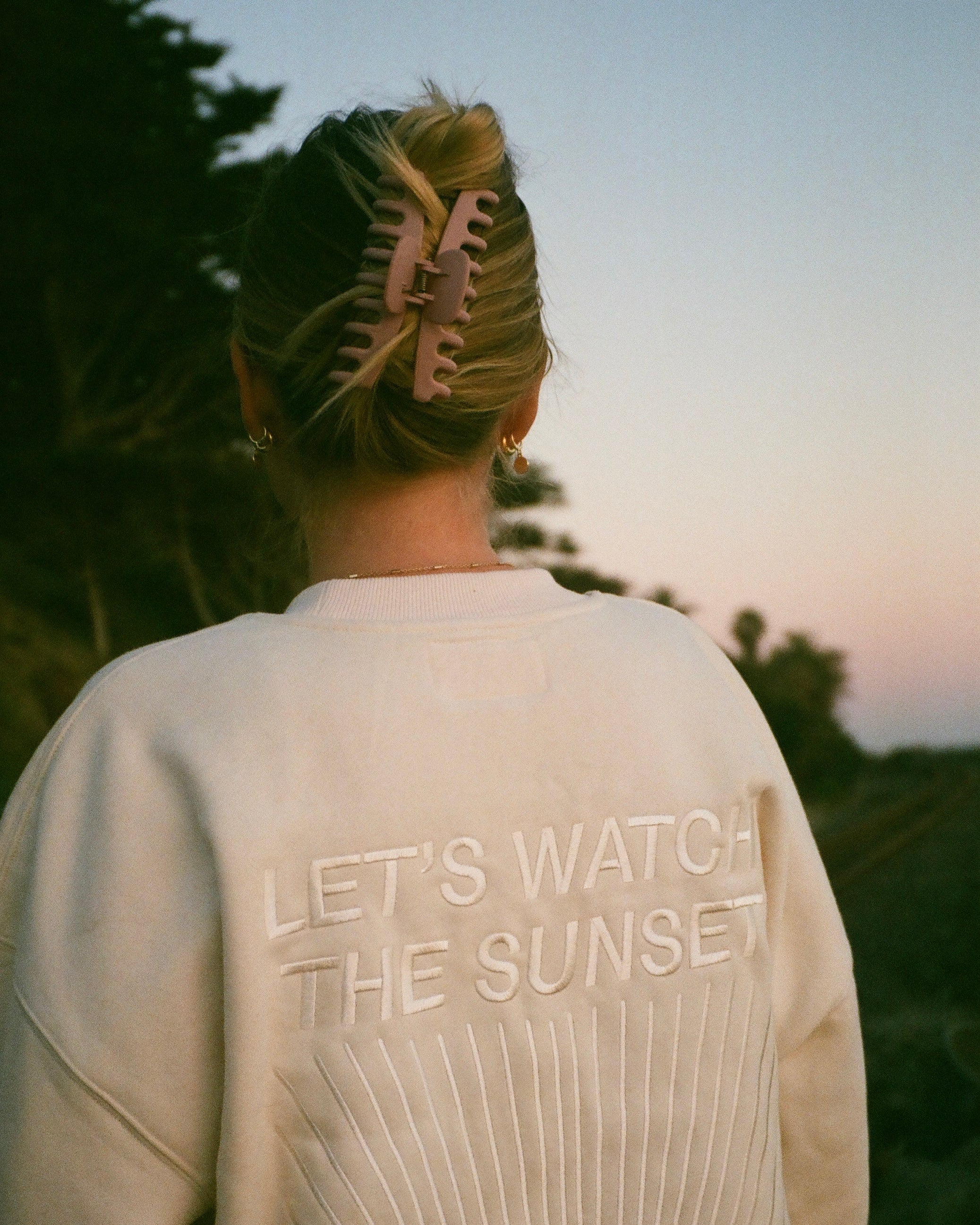 "Yin+Yang" Let's Watch the Sunset Crew Neck