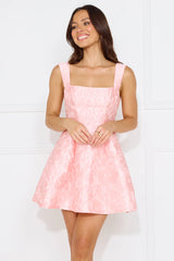 Empowered Elegance Mini Dress Pink