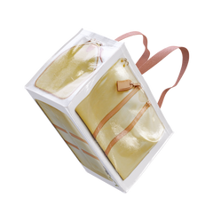TITA ELVIE duffle Grocery Bag, yellow  canvas, large
