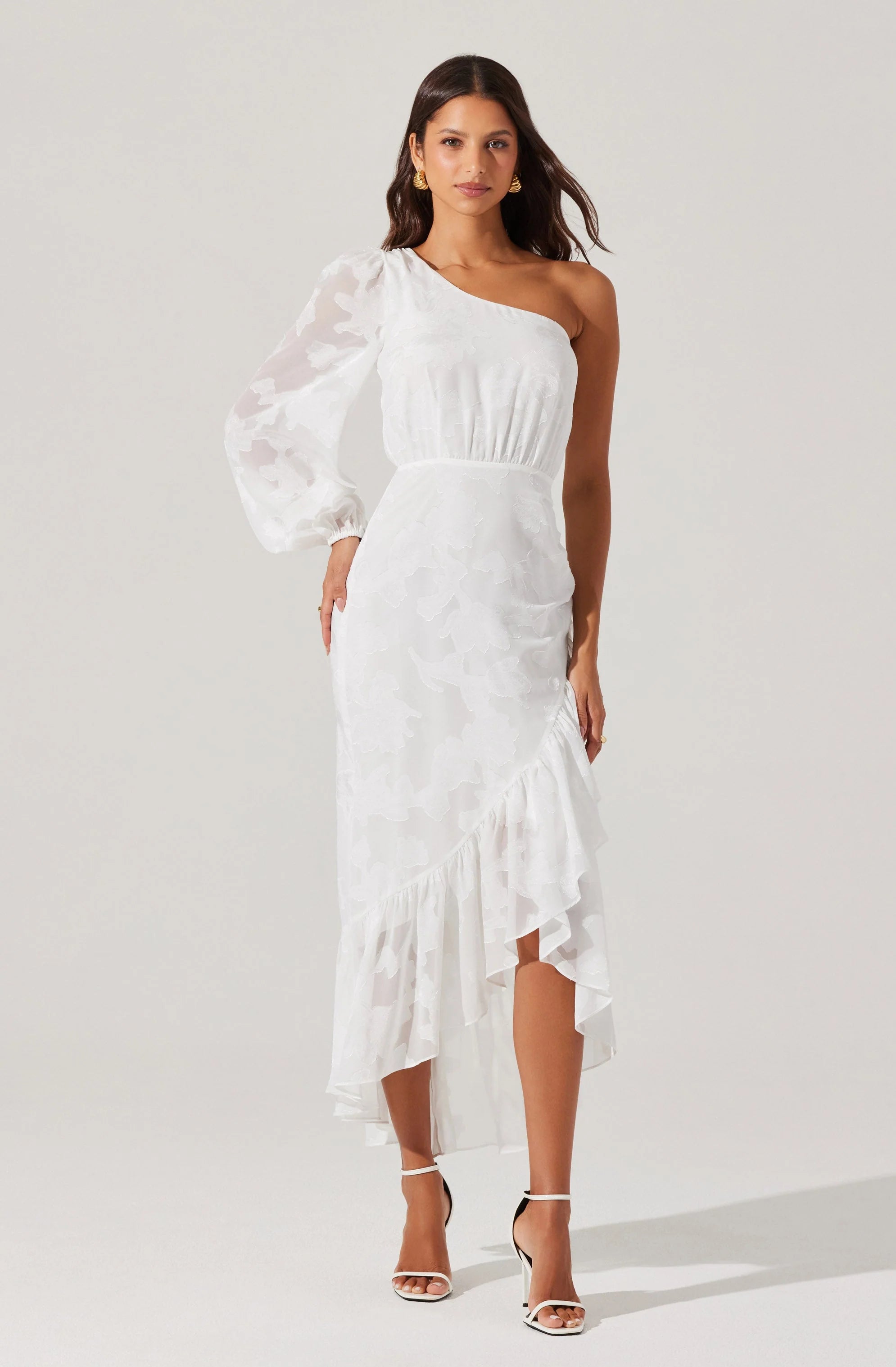 Calista One Shoulder Midi Dress