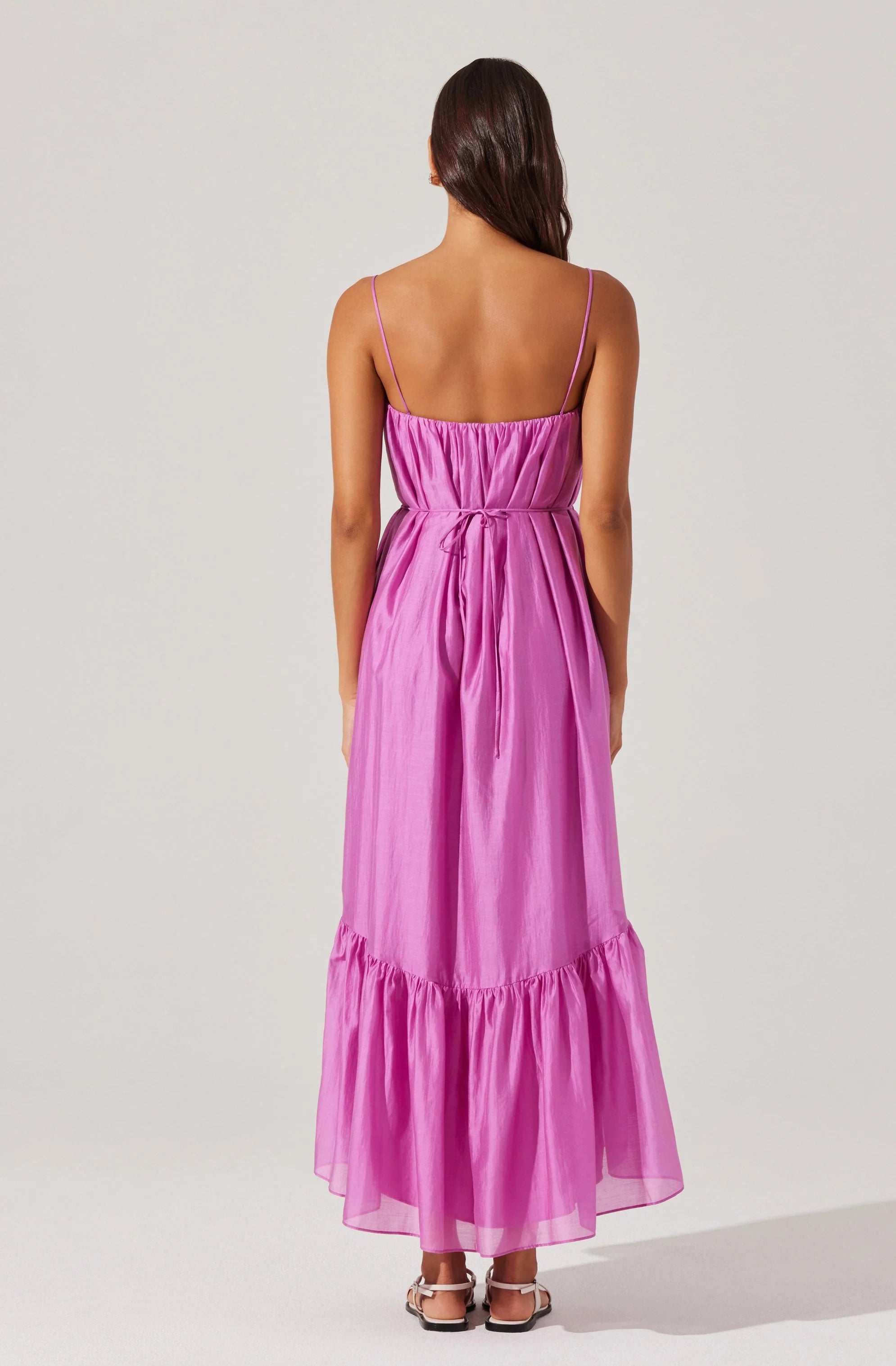 Elisha Tiered High-Low Maxi Dress