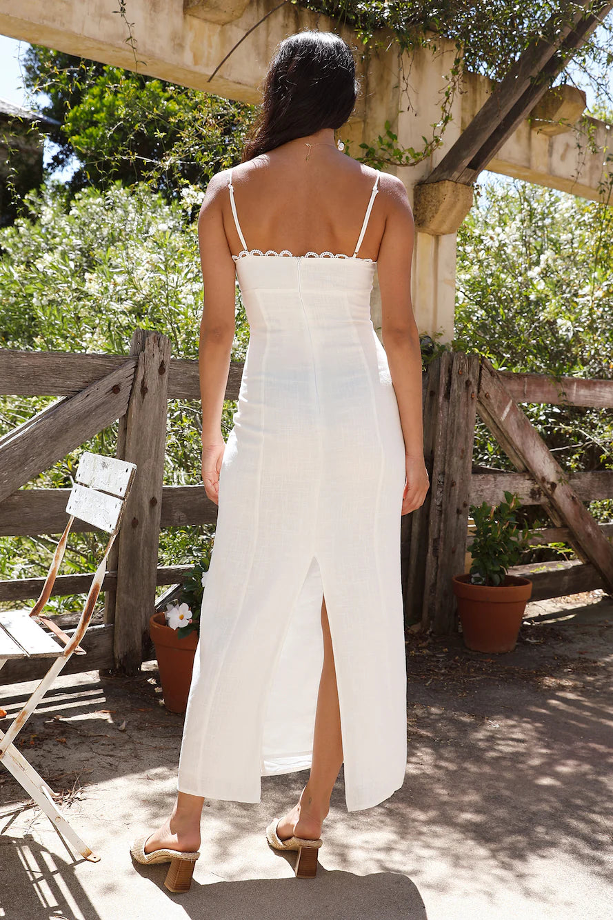 Honeymoon Love Maxi Dress White