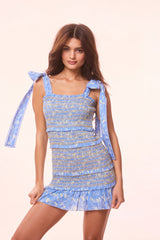 Belle Re-Edition Cotton Floral Mini Dress