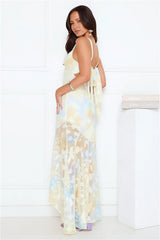 Lush Style Maxi Dress Yellow