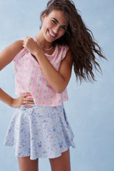 Rubin Cropped Tee - PINK MACARON
