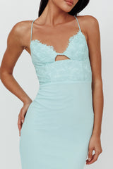 Modern Love Lace Bodice Maxi Dress Mint