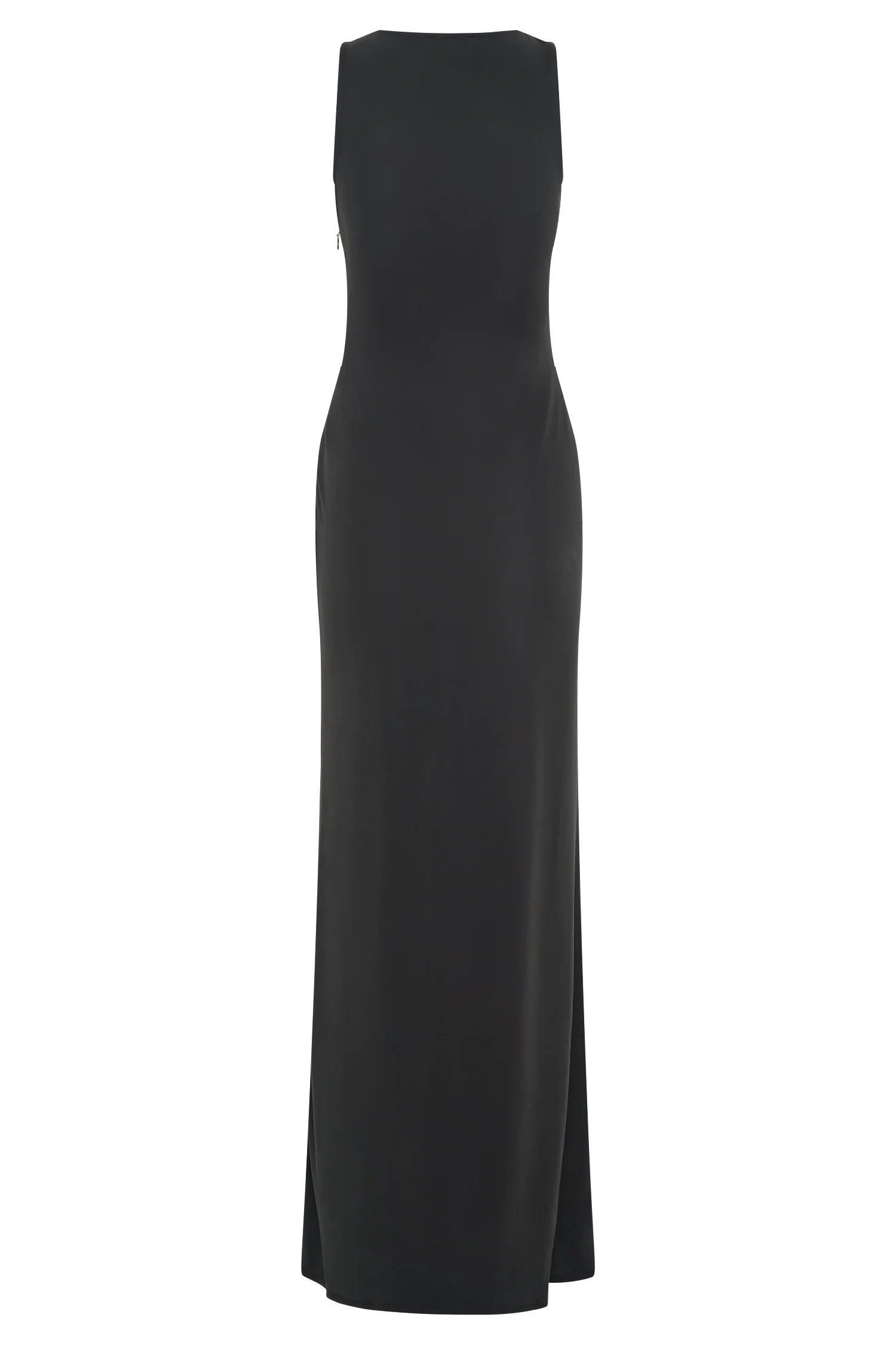 Kassidy Peached Jersey Maxi Dress - Black