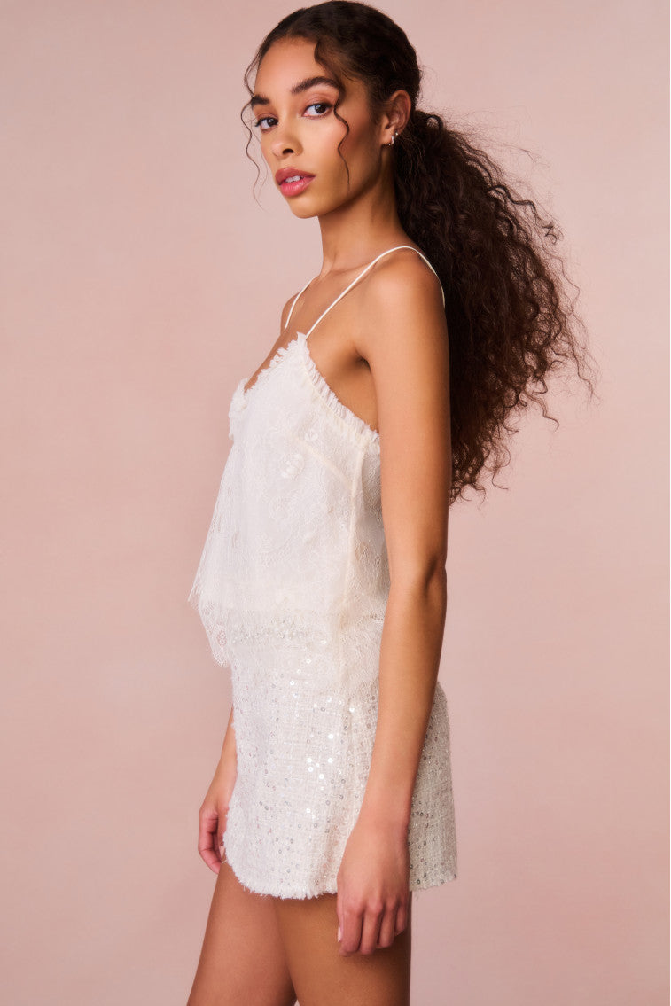 Ferni Lace Cami Top - IVORY