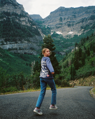 "The Great Outdoors" Knit Sweater in Blue