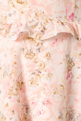 Lillee Tiered Maxi Dress - Pink Floral
