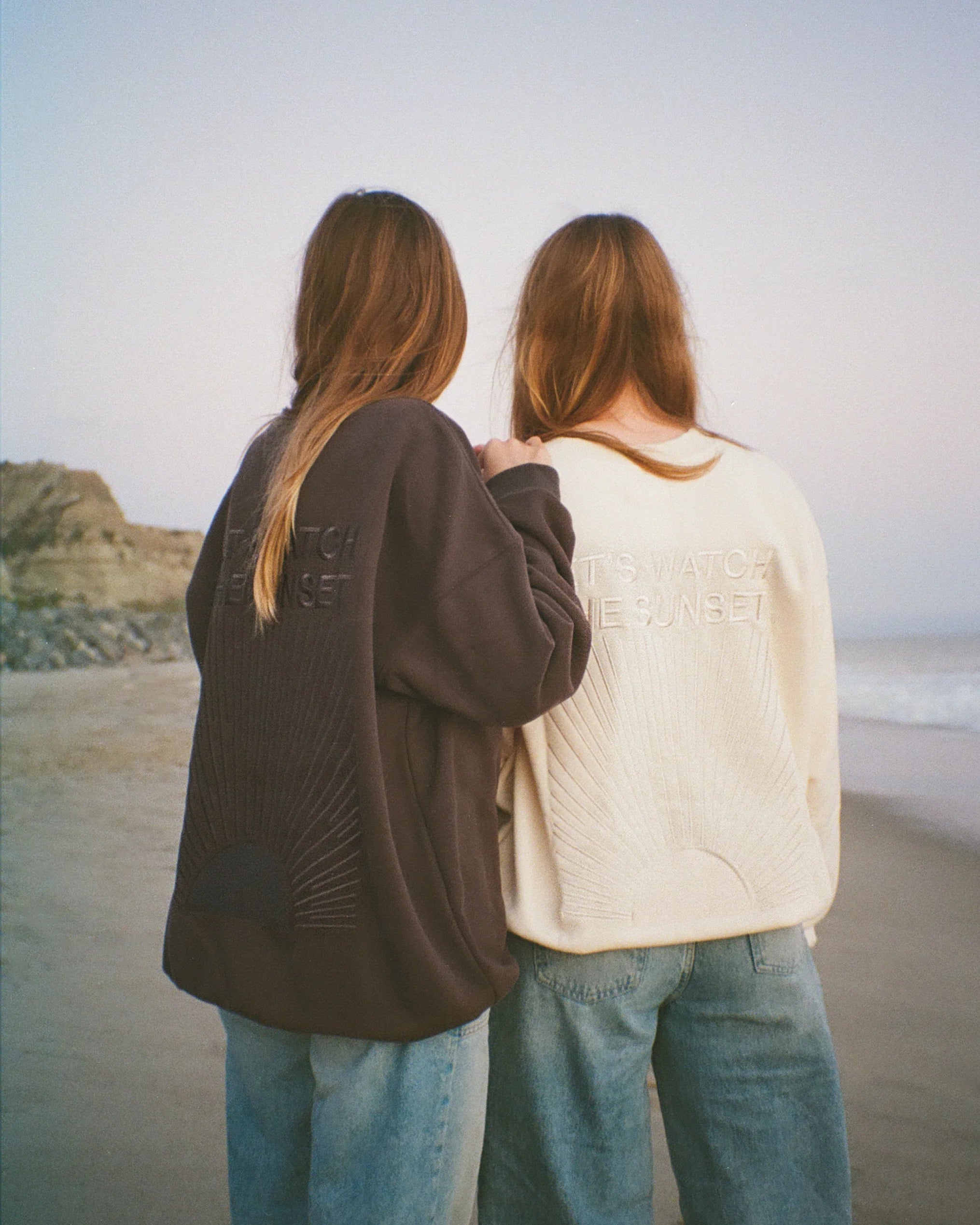 "Yin+Yang" Let's Watch the Sunset Crew Neck